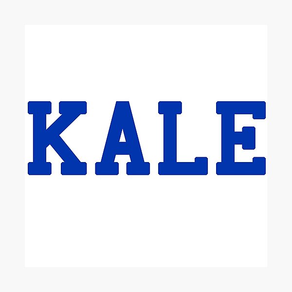 KALE (blue lettering) Photographic Print