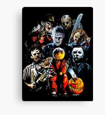 Horrorfilmcharaktere Leinwanddruck