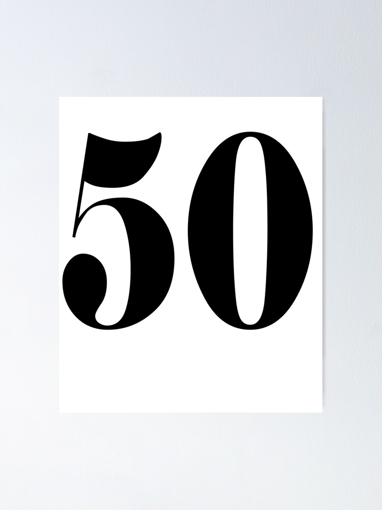 NUMBER 50 -----NEGRO | Poster