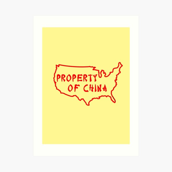 Property of China Art Print