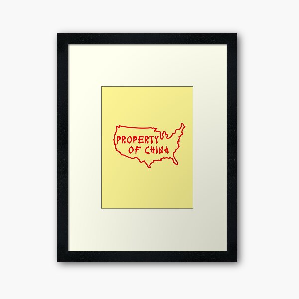 Property of China Framed Art Print
