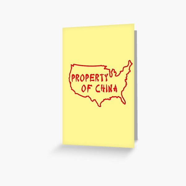 Property of China Greeting Card