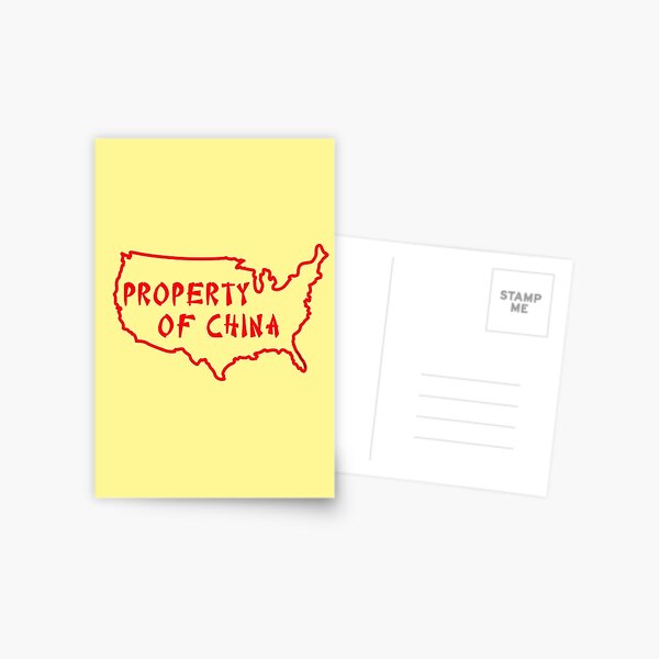 Property of China Postcard