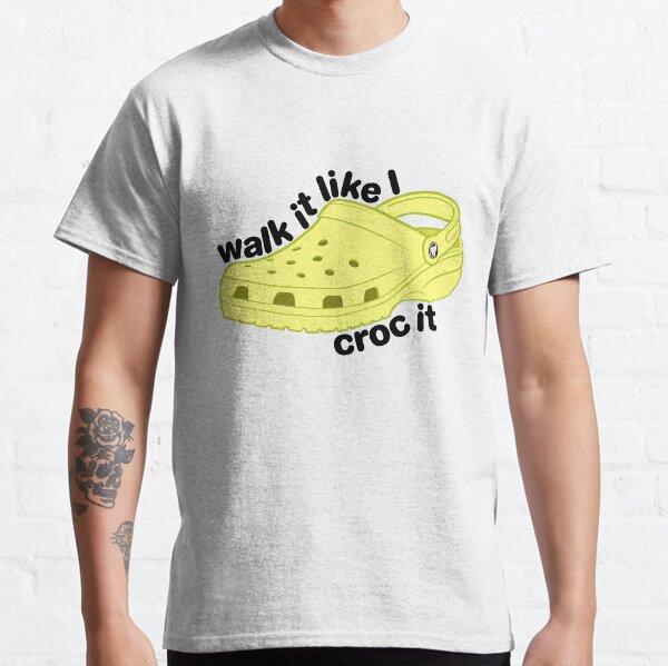 Walk it Croc it - Jaune T-shirt classique