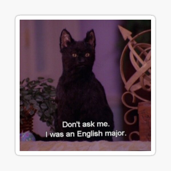 English Major Salem Sticker