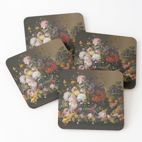 Item preview, Severin Roesen Still Life, Flowers and Fruit Print designed and sold by Vicky Brago-Mitchell®.