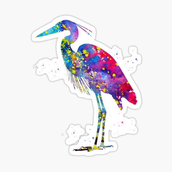 Great Blue Heron Sticker