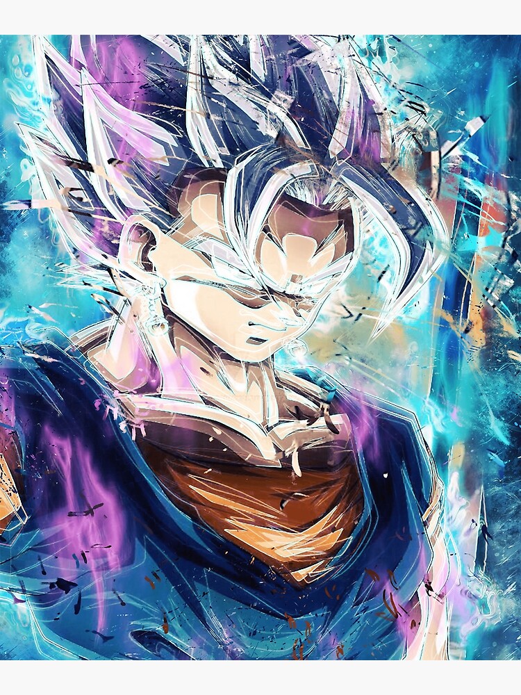 Vegito Ultra Instinct Greeting Card By Visionyst Redbubble