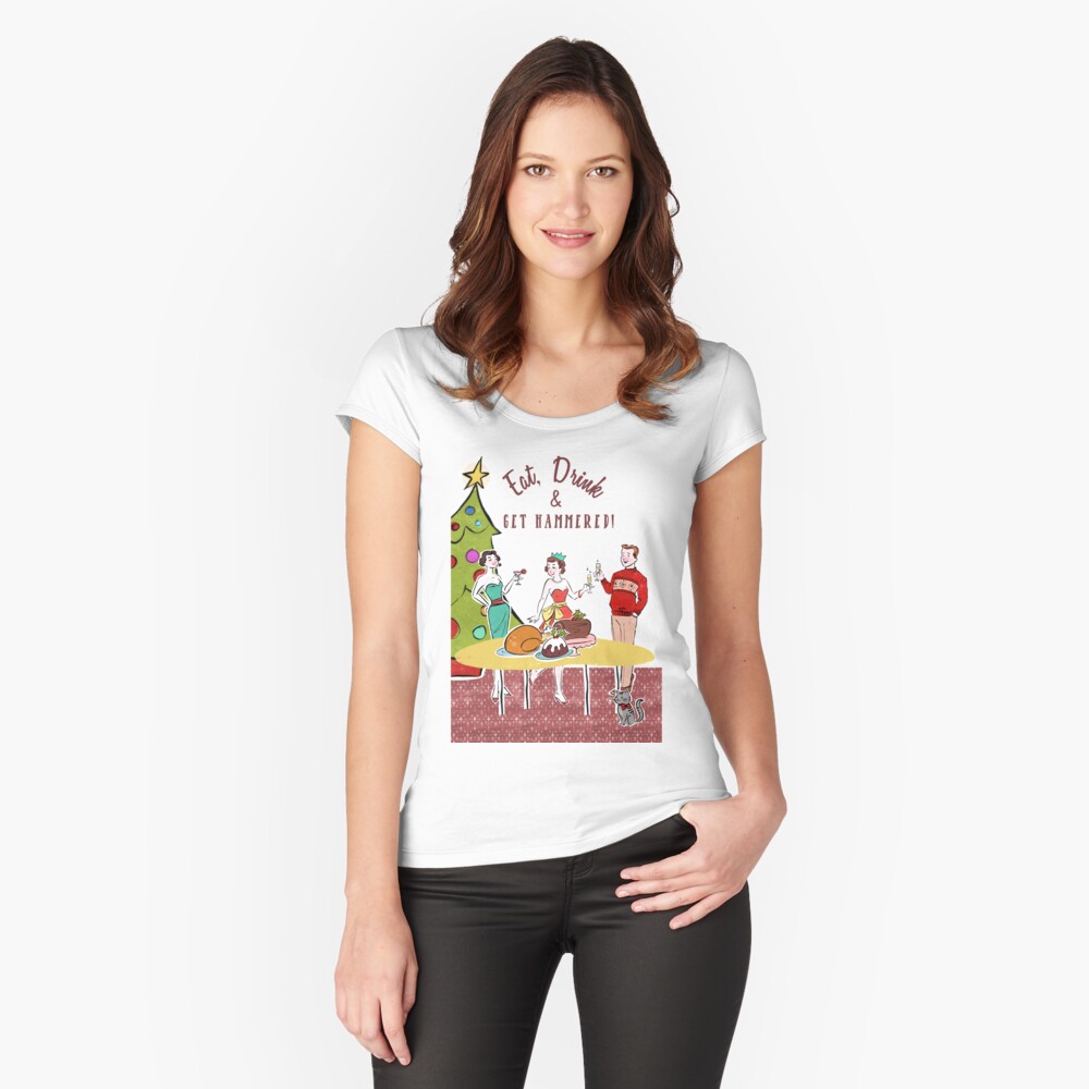 Aperçu de l'œuvre T-shirt échancré créée et vendue par MerryMakewell.