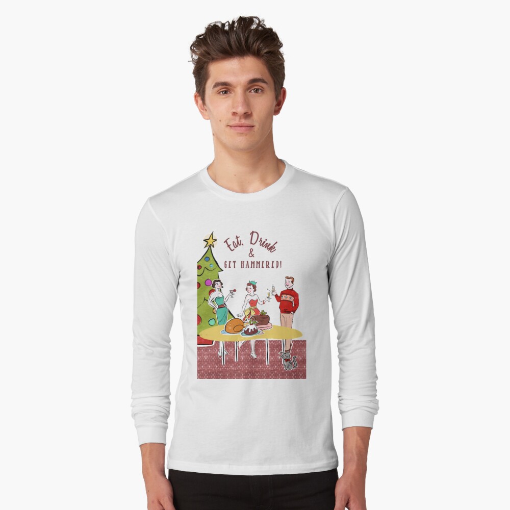 Aperçu de l'œuvre T-shirt manches longues créée et vendue par MerryMakewell.