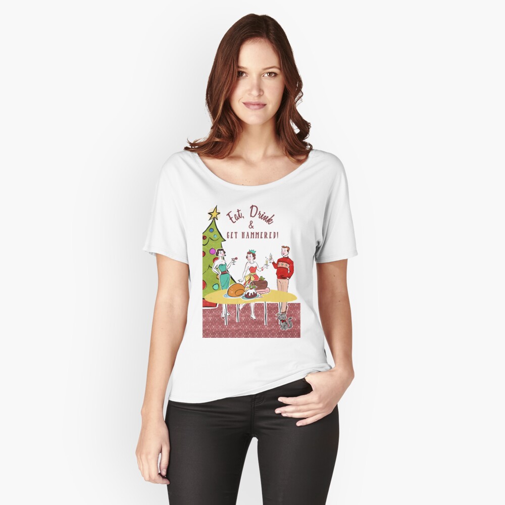 Aperçu de l'œuvre T-shirt coupe relax créée et vendue par MerryMakewell.
