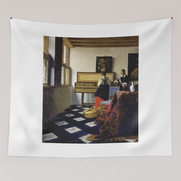 Item preview, The Music Lesson (Vermeer) designed and sold by ArtHistorical.