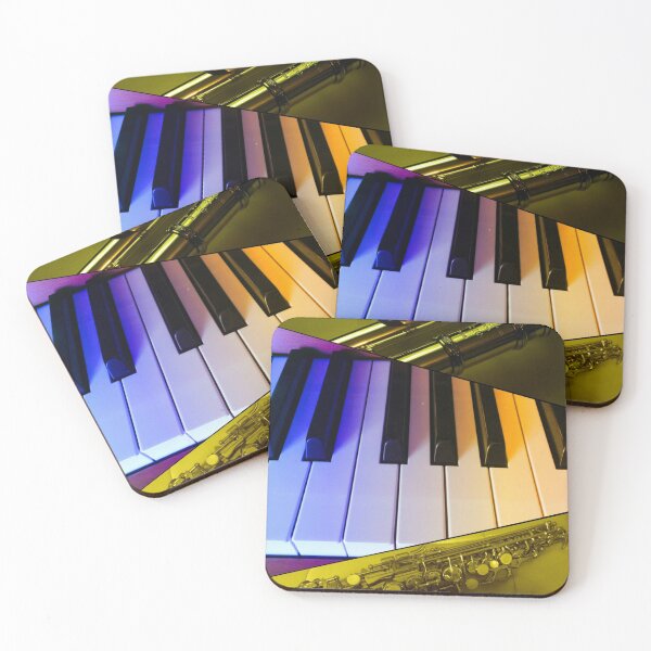 Item preview, Flute, Sax and Keyboard Collage designed and sold by SunriseRose.