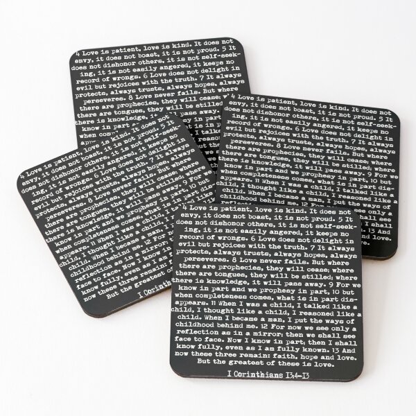 Item preview, LOVE IS 1 Corinthians 13:4-13 designed and sold by czerinaart.