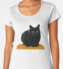 GATO NEGRO HALLOWEEN Women's Premium T-Shirt