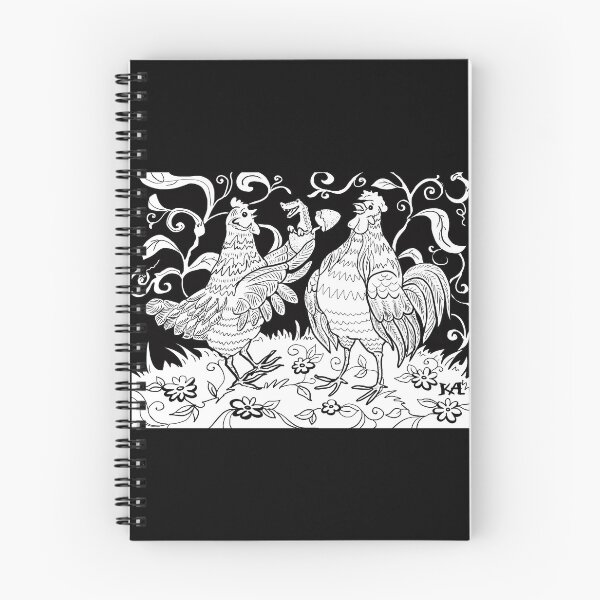 Item preview, Surprise! Black and White Chickens and Egg designed and sold by Ksenia Annis.