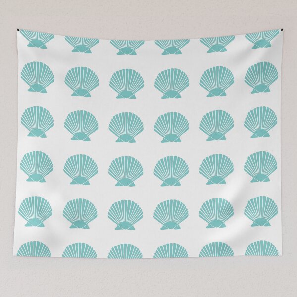 Item preview, Aqua Seashell designed and sold by Cool Fun  Awesome Time.
