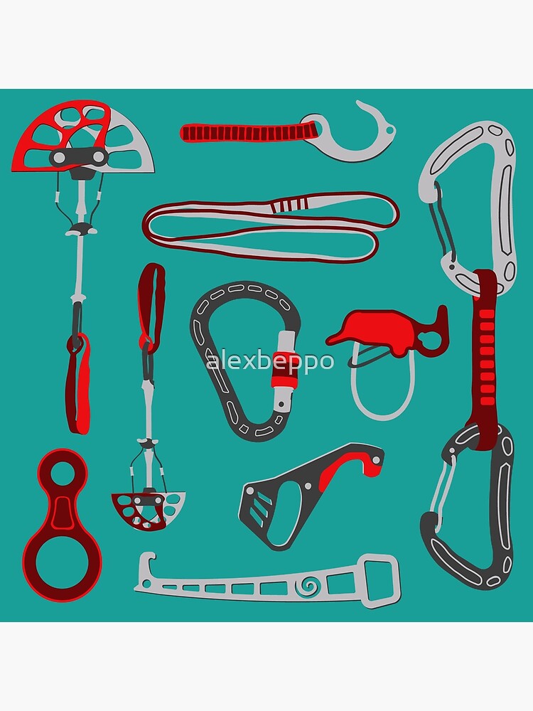 "Climbing Equipment Design" Poster by alexbeppo Redbubble