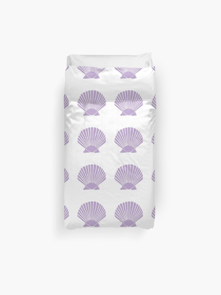 Lavender Seashell Duvet Cover By Cfat Redbubble