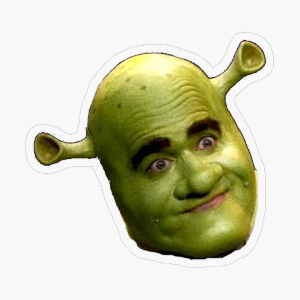 Shrek meme sticker Sticker for Sale by kha02