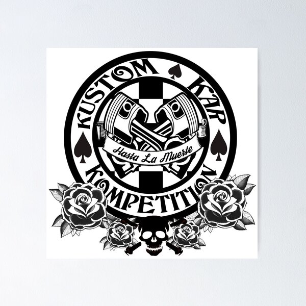Item preview, Hot Rod-Skull, Roses, Pistons and Spades designed and sold by Brownbag.