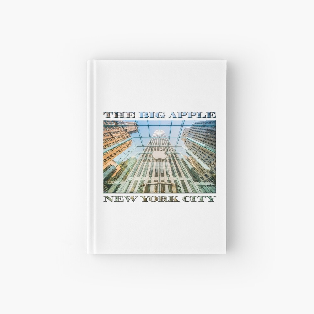Big Apple in the Big Apple (poster on white) Hardcover Journal