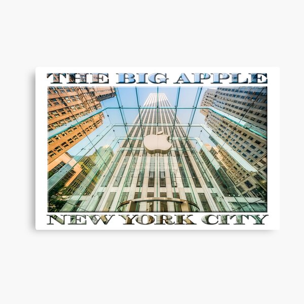 Big Apple in the Big Apple (poster on white) Canvas Print