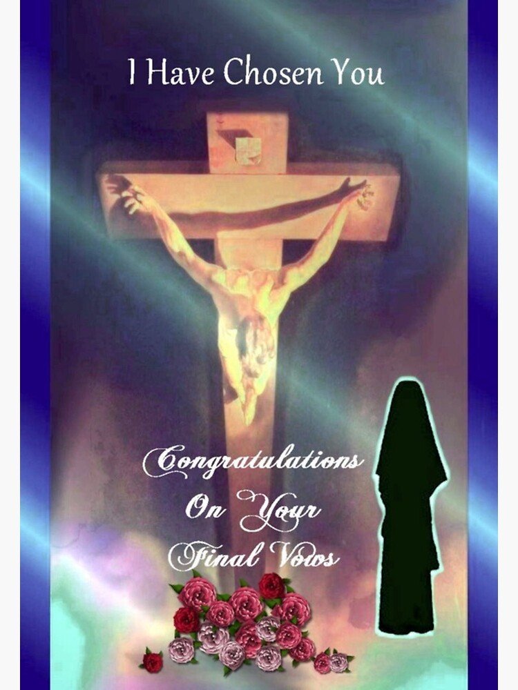 Nun Final Vows Greeting Card Religious Profession