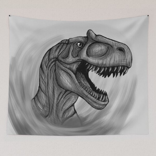 Item preview, Allosaurus Sketch designed and sold by TheKohakuDragon.