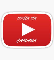 YOUTUBE P.O Box (open on camara) Sticker