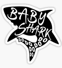 Baby Shark Song - Minimal Lyrics Shirt Sticker