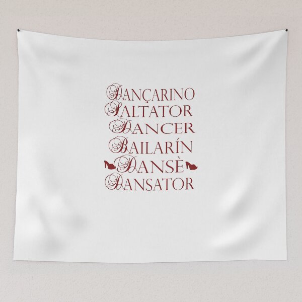 Item preview, Dancer in multiple languages Romanian Portuguese Haitian Creole Latin Spanish designed and sold by Swigalicious.
