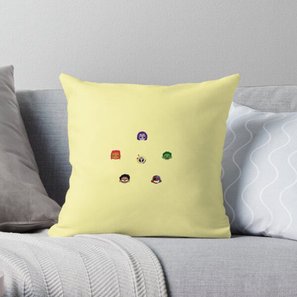 Teen Titans Emojis Throw Pillow