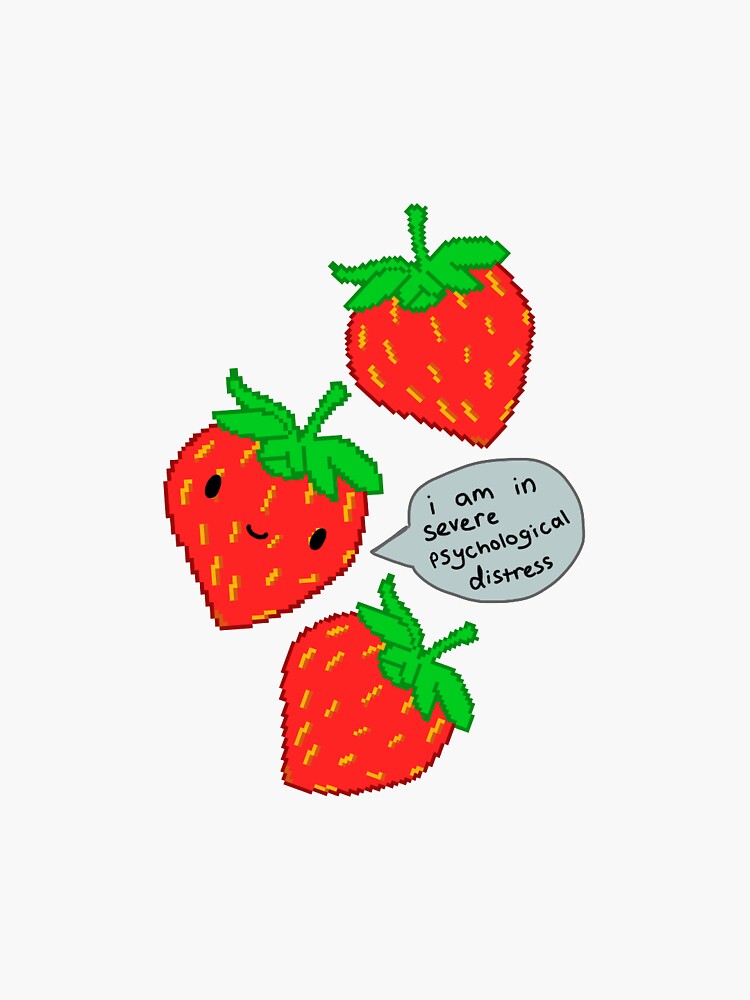 Thumbnail 3 of 3, Sticker, trauma berries designed and sold by nittykidisbroke.