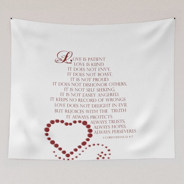 Item preview, Love is patient love is kind 1 Corinthians 13: 4-7 designed and sold by Swigalicious.