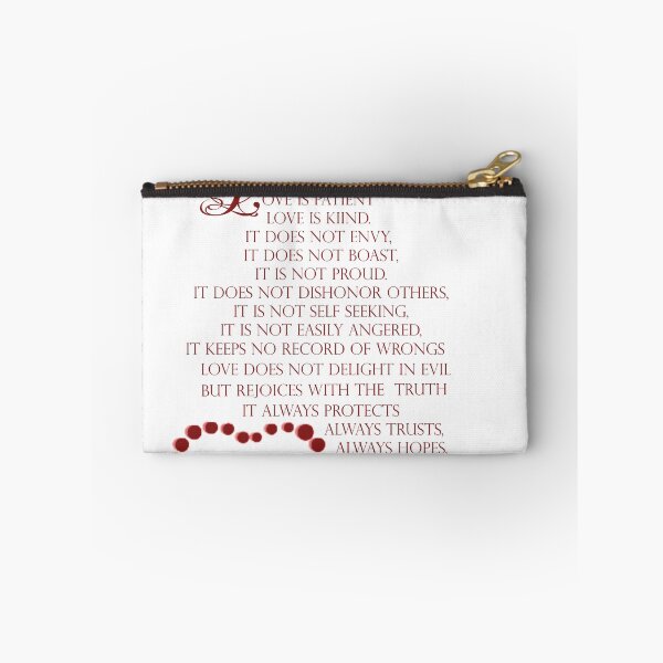 Item preview, Love is patient love is kind 1 Corinthians 13: 4-7 designed and sold by Swigalicious.