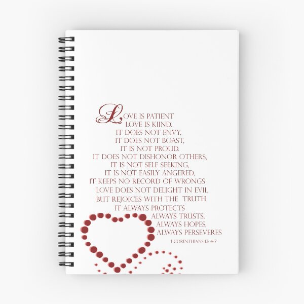 Item preview, Love is patient love is kind 1 Corinthians 13: 4-7 designed and sold by Swigalicious.