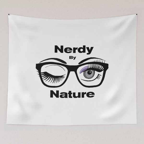 Item preview, Nerdy by Nature Funny Geek Design with Glasses Winking Eye designed and sold by Swigalicious.