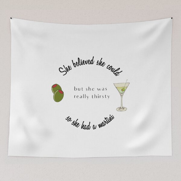 Item preview, She believed She Could So She Had a Martini designed and sold by Swigalicious.