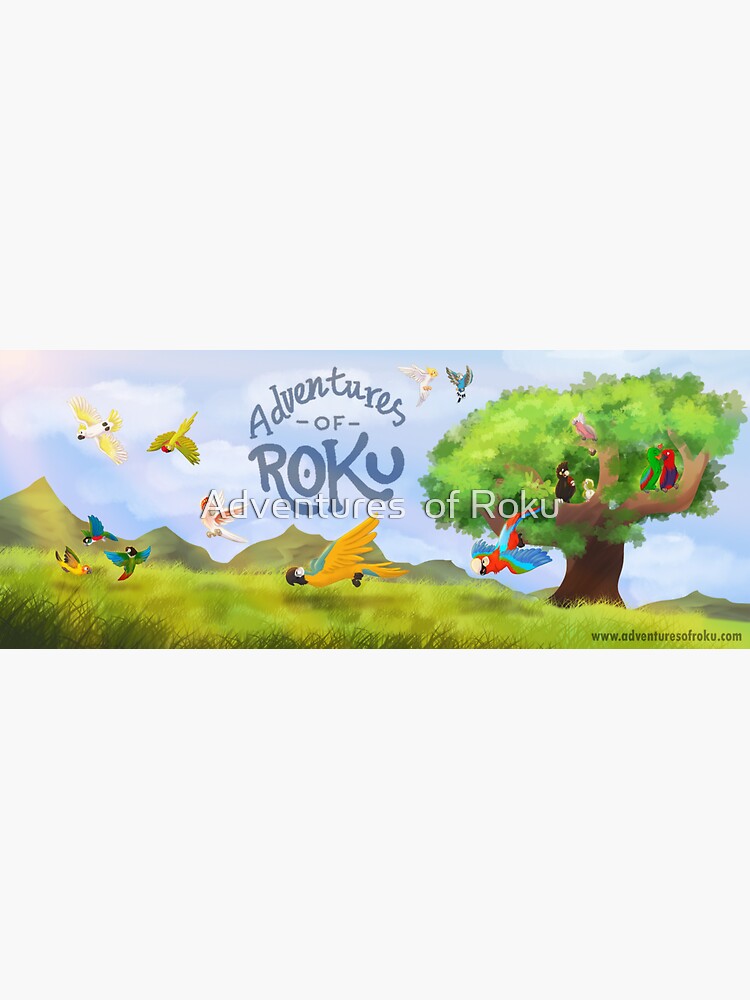 "Adventures of Roku Banner" Sticker by bmuzz | Redbubble