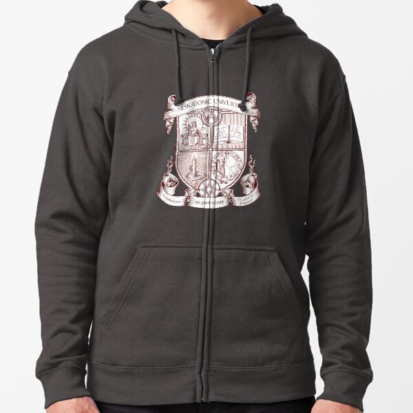 Miskatonic University Coat of Arms Zipped Hoodie