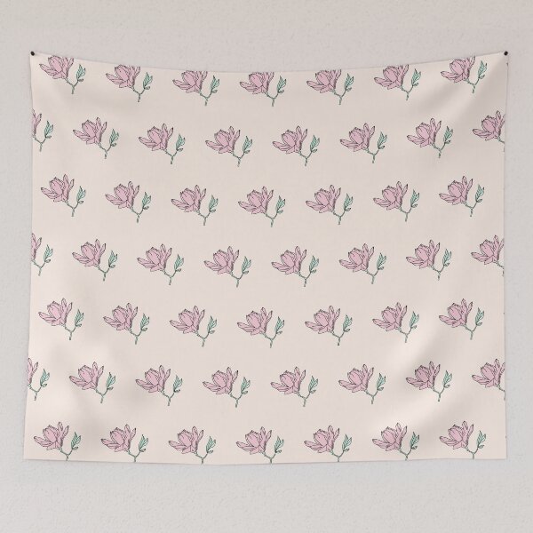 Item preview, Pink Magnolia Pattern designed and sold by LabelsArts.