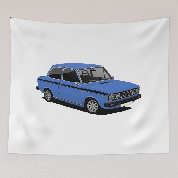 Item preview, V 66 saloon -  illustration -  blue designed and sold by knappidesign.