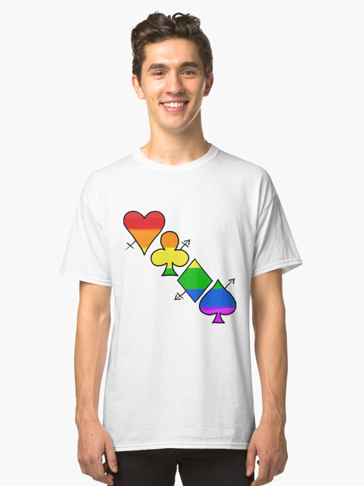 Alternate view of LGBT Poker Classic T-Shirt
