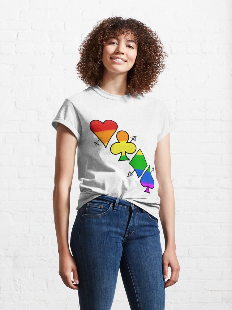 Alternate view of LGBT Poker Classic T-Shirt