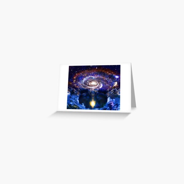Trippy Psychedelic Psy Art - Cosmic Consciousness Greeting Card