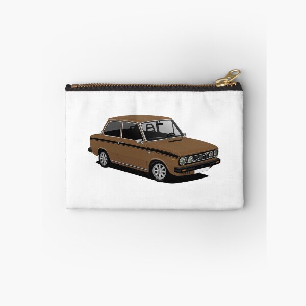 Item preview, V 66 saloon - retro car illustration -  brown designed and sold by knappidesign.