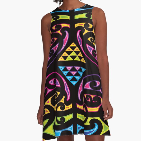 Nga Haue Wha (The Four Winds) A-Line Dress