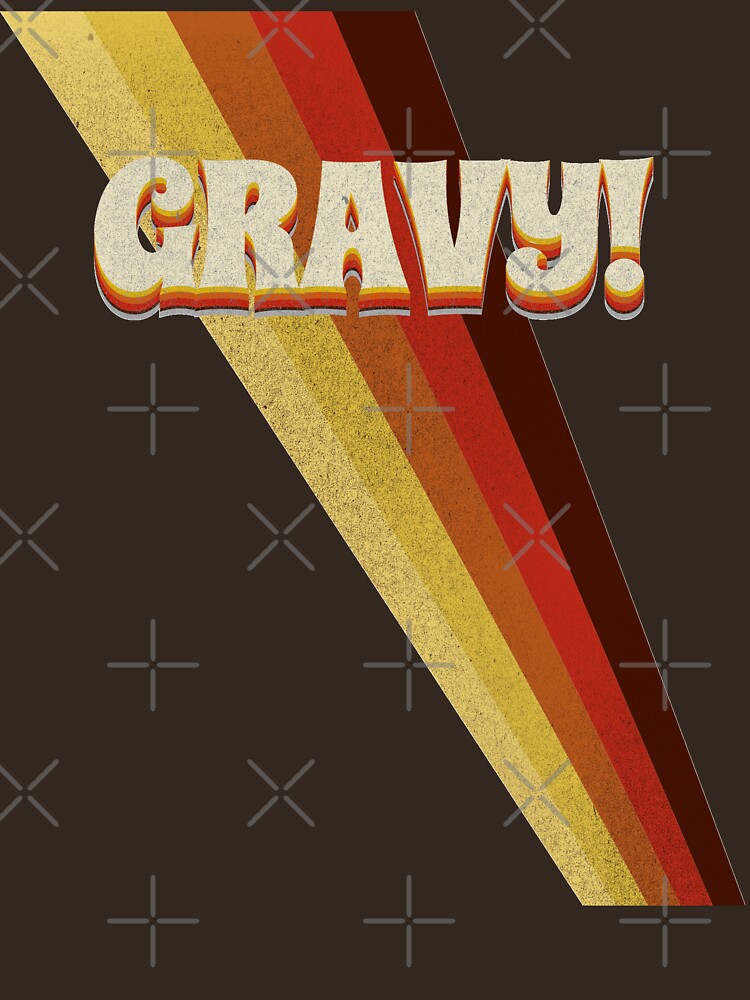Gravy! Seventies 70s Cool Vintage Retro Style Logo by thespottydogg