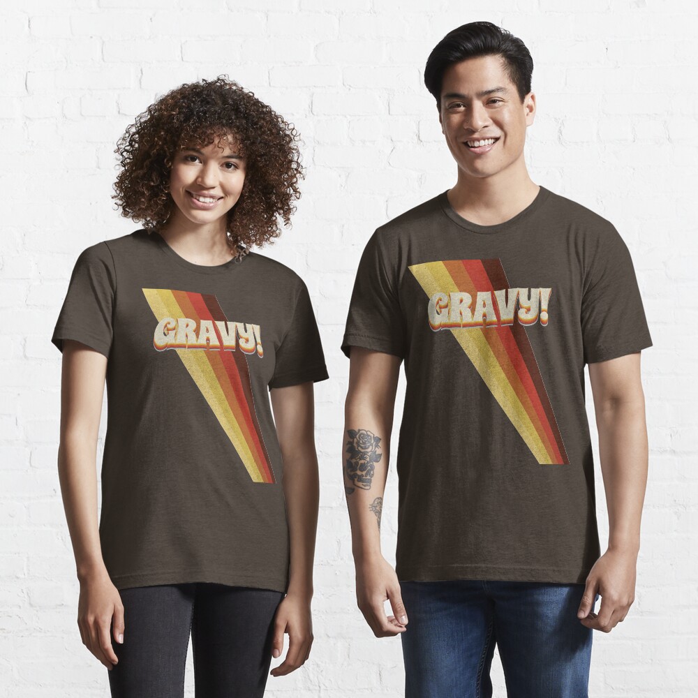 Gravy! Seventies 70s Cool Vintage Retro Style Logo Essential T-Shirt